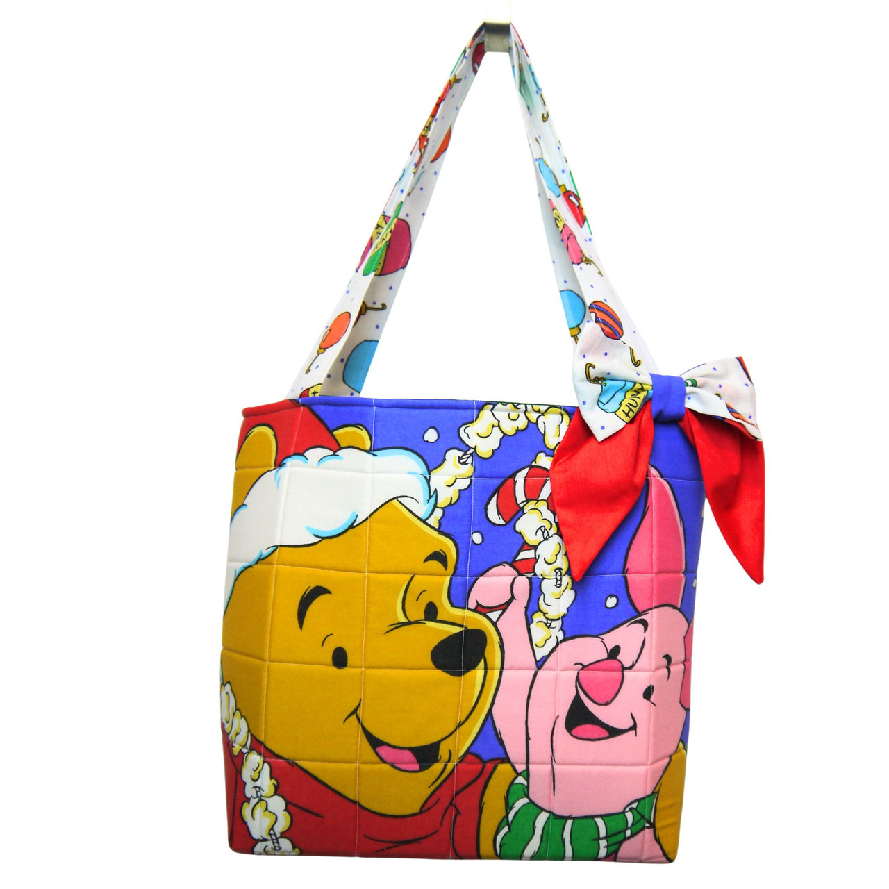 Christmas Pooh Bear Tote Bag