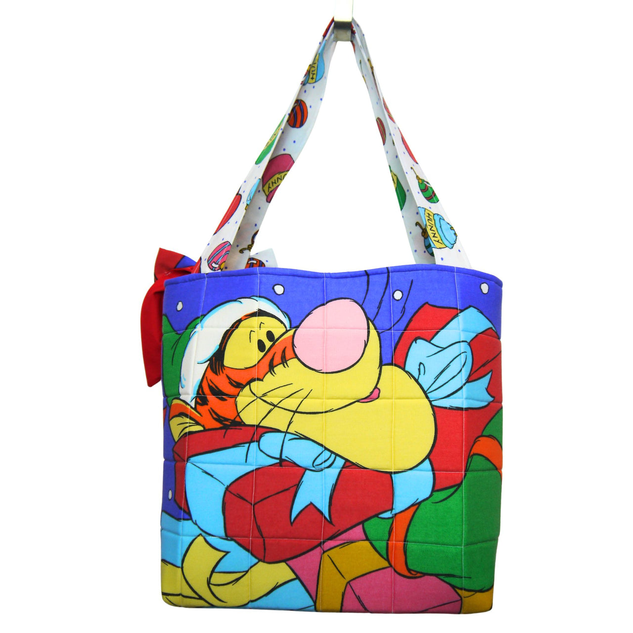 Christmas Pooh Bear Tote Bag