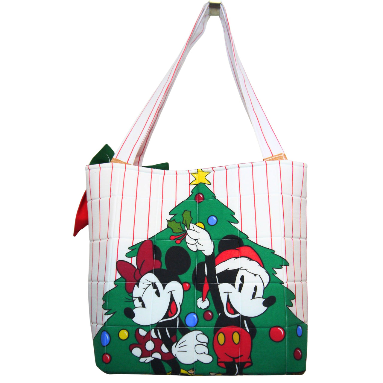 Christmas Mickey + Minnie Tote Bag
