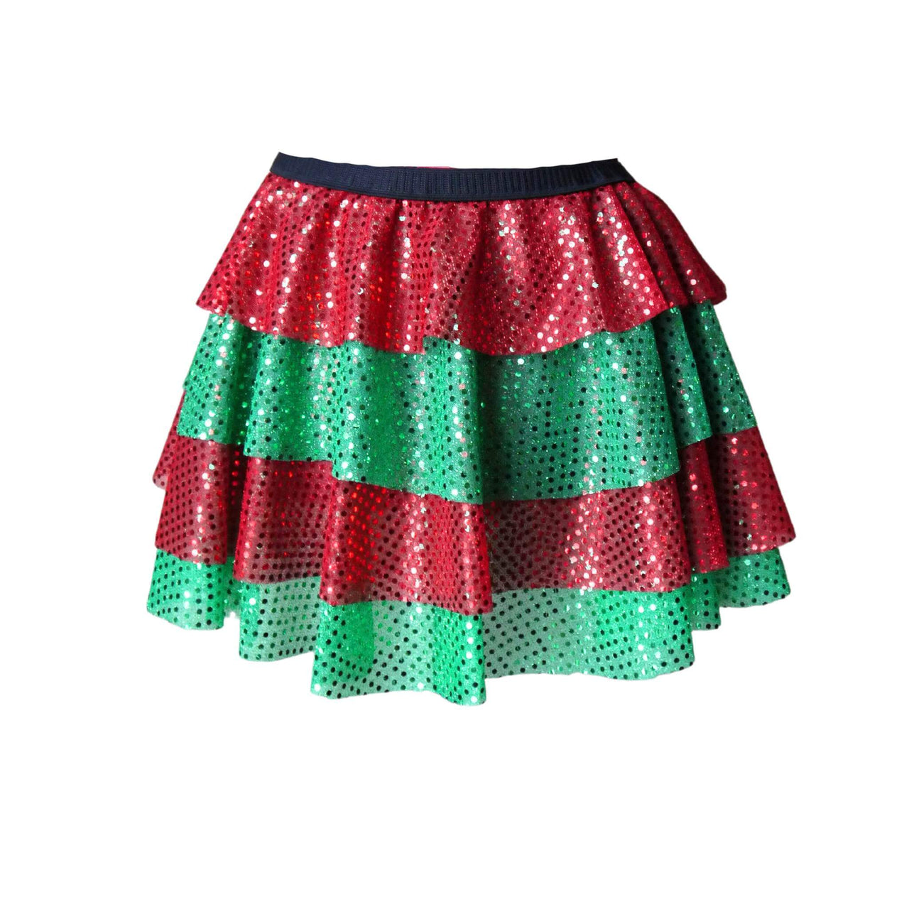 Red & Green Sparkle Skirt