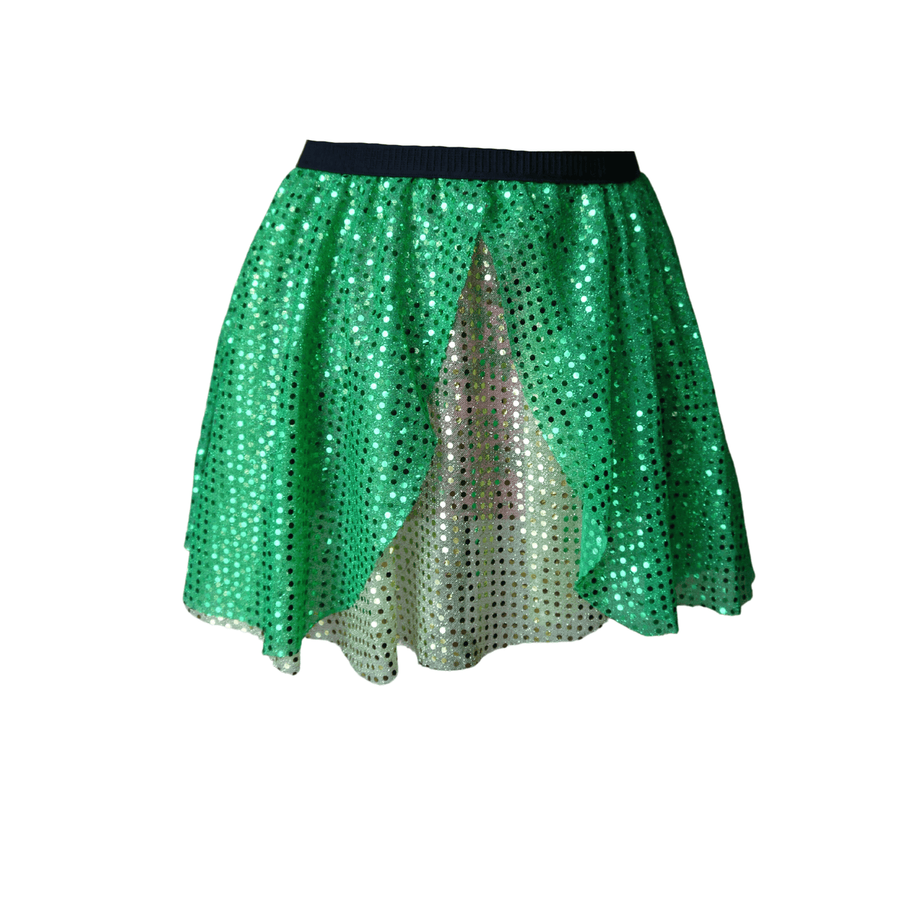 Green Fairy Godmother Sparkle Running Skirt